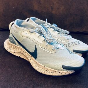 NIKE Women Pegasus Trail 3 Gore-Tex Seafoam Navy Hiking Shoes DC8794-003 8 US
